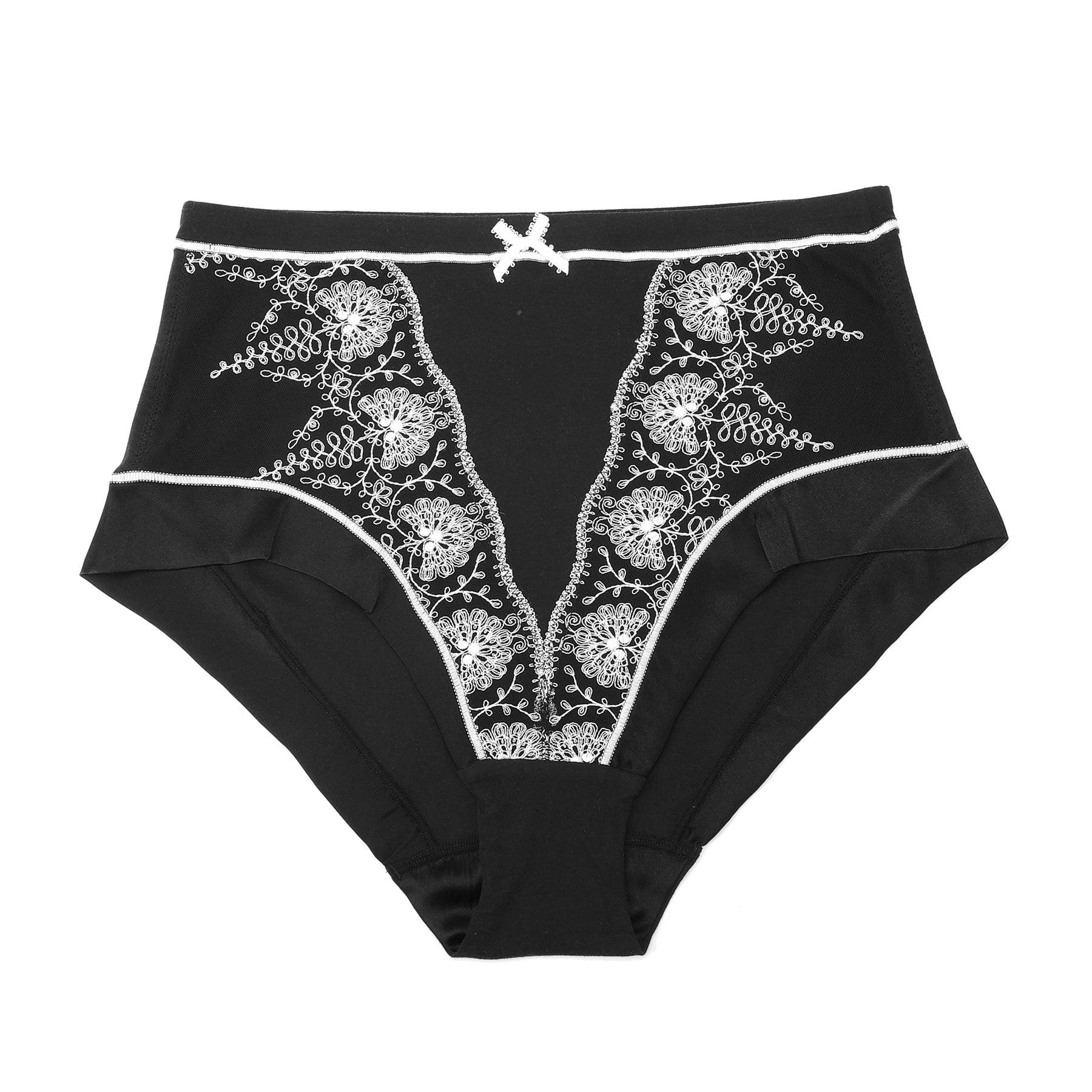 certified organic cotton full brief hight waisted knickers