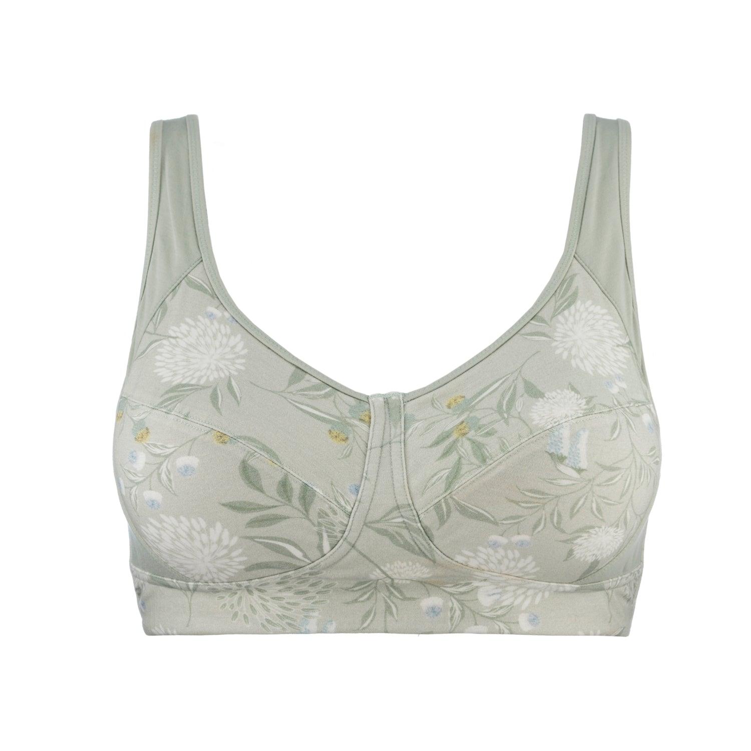 organic cotton back support sports bra