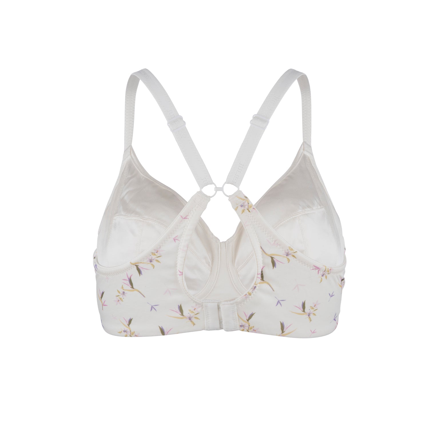 Ditsy Floral - Silk & Organic Cotton Smooth Non Wired T-Shirt Bra