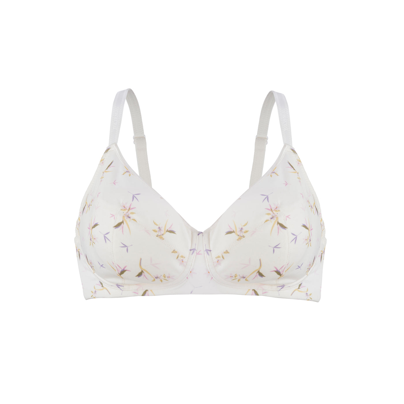 Ditsy Floral - Silk & Organic Cotton Smooth Non Wired T-Shirt Bra
