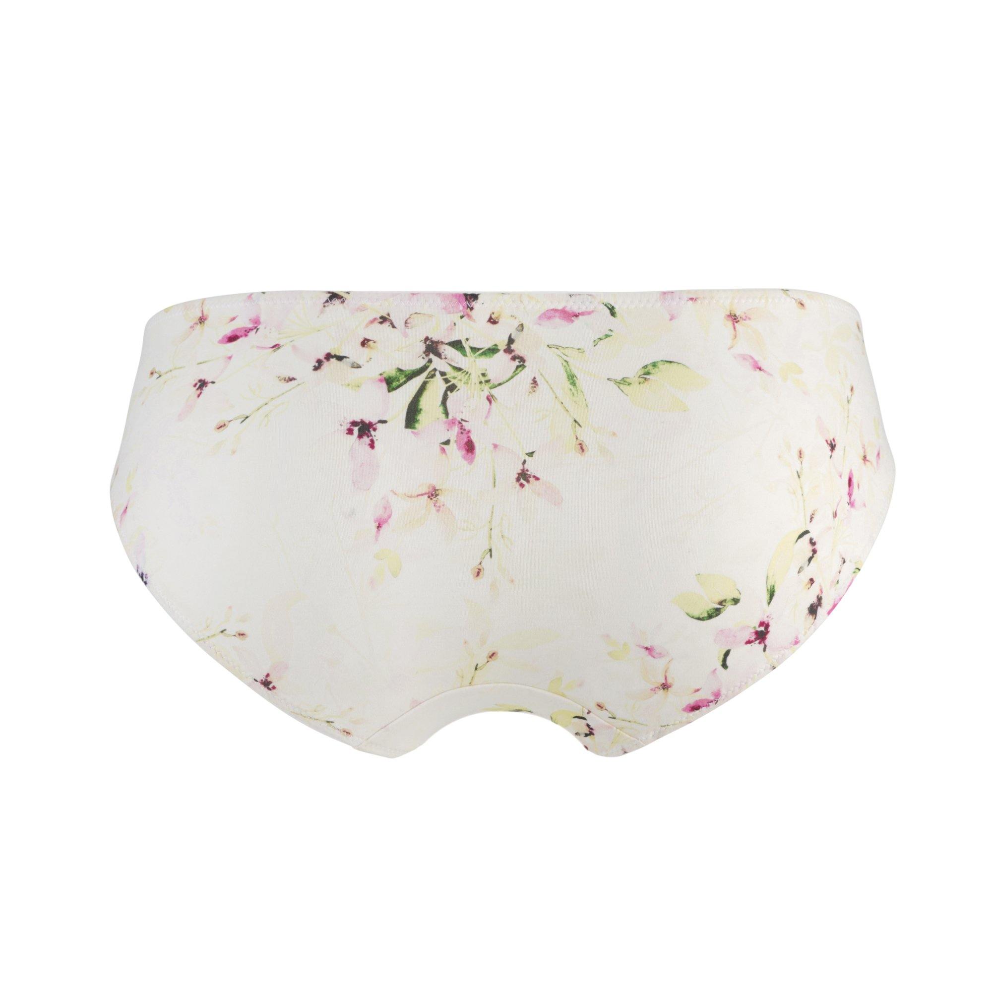 Sunbleached Floral - Silk & Organic Cotton Brief - Juliemay Lingerie