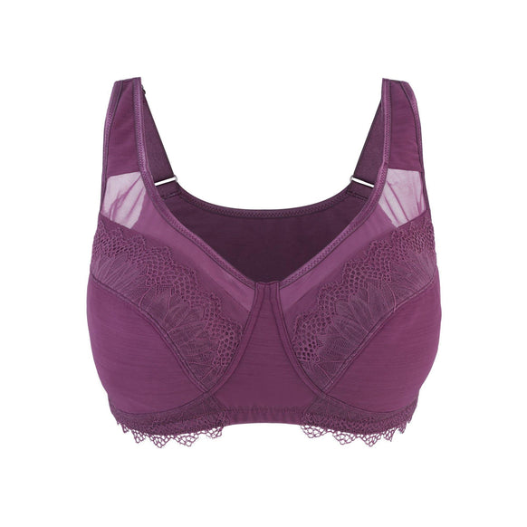 Claret Silk Back Support Cotton Sports Bra (Multiple colors available) - Juliemay Lingerie