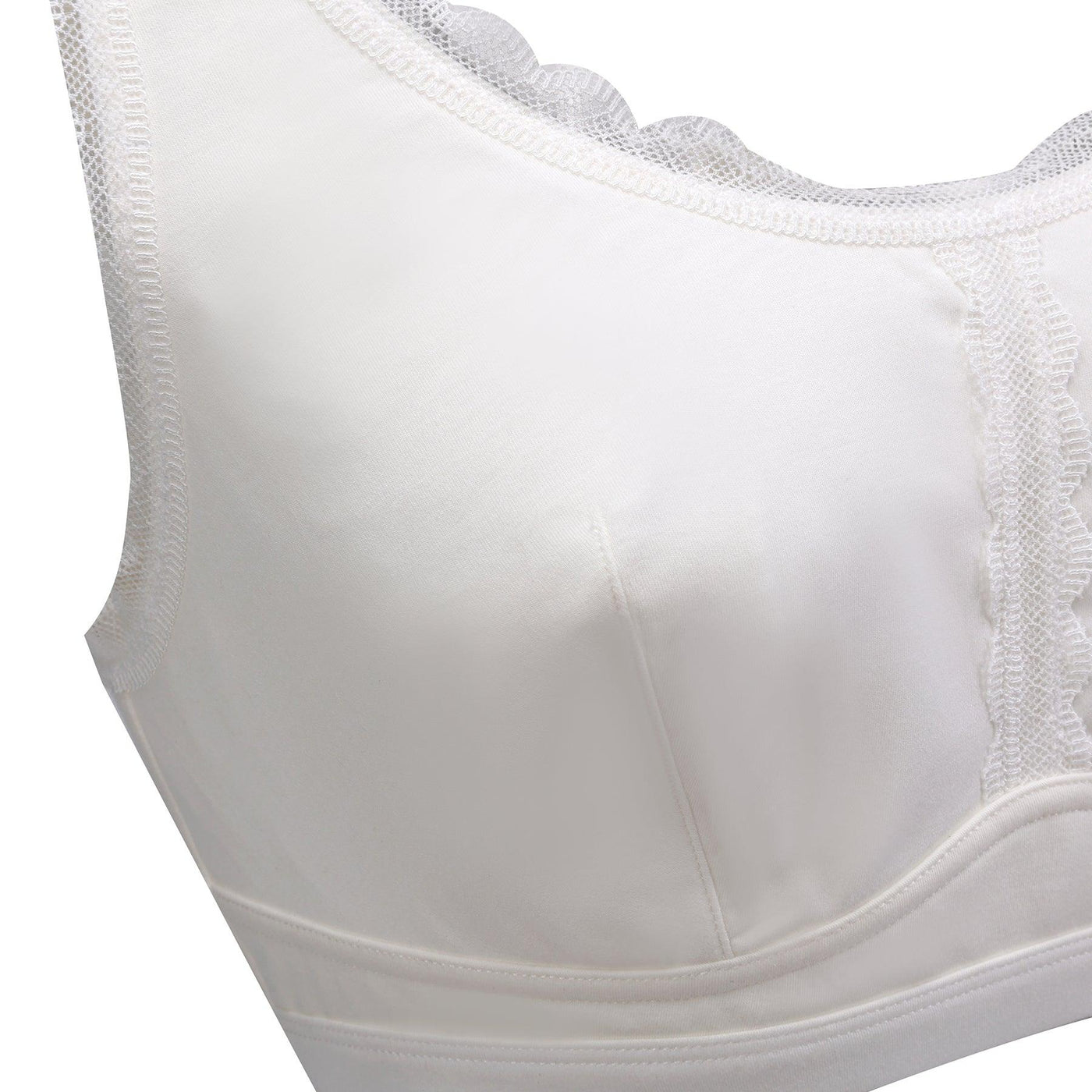 Back Support Full Coverage Wireless Organic Cotton Bra by Juliemay Lingerie