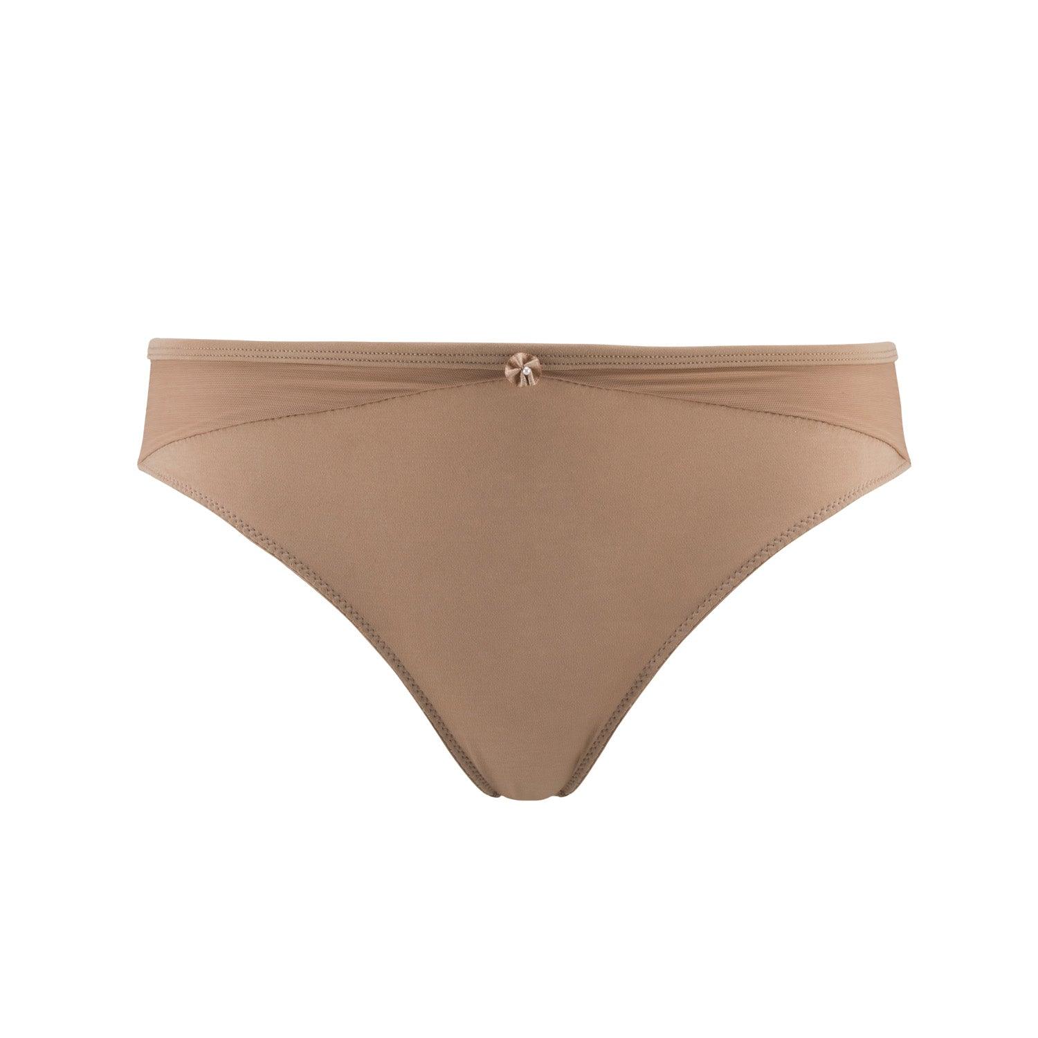 Hope - Silk & Organic Cotton Brief in Skin Tone Colours - Juliemay Lingerie