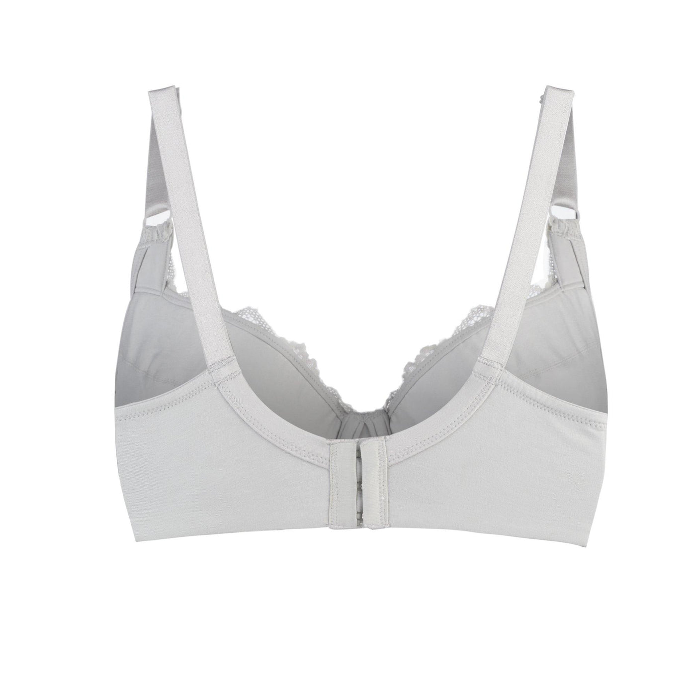 Morpho - Silk & Organic Cotton Supportive Plunge Bra In White by Juliemay  Lingerie