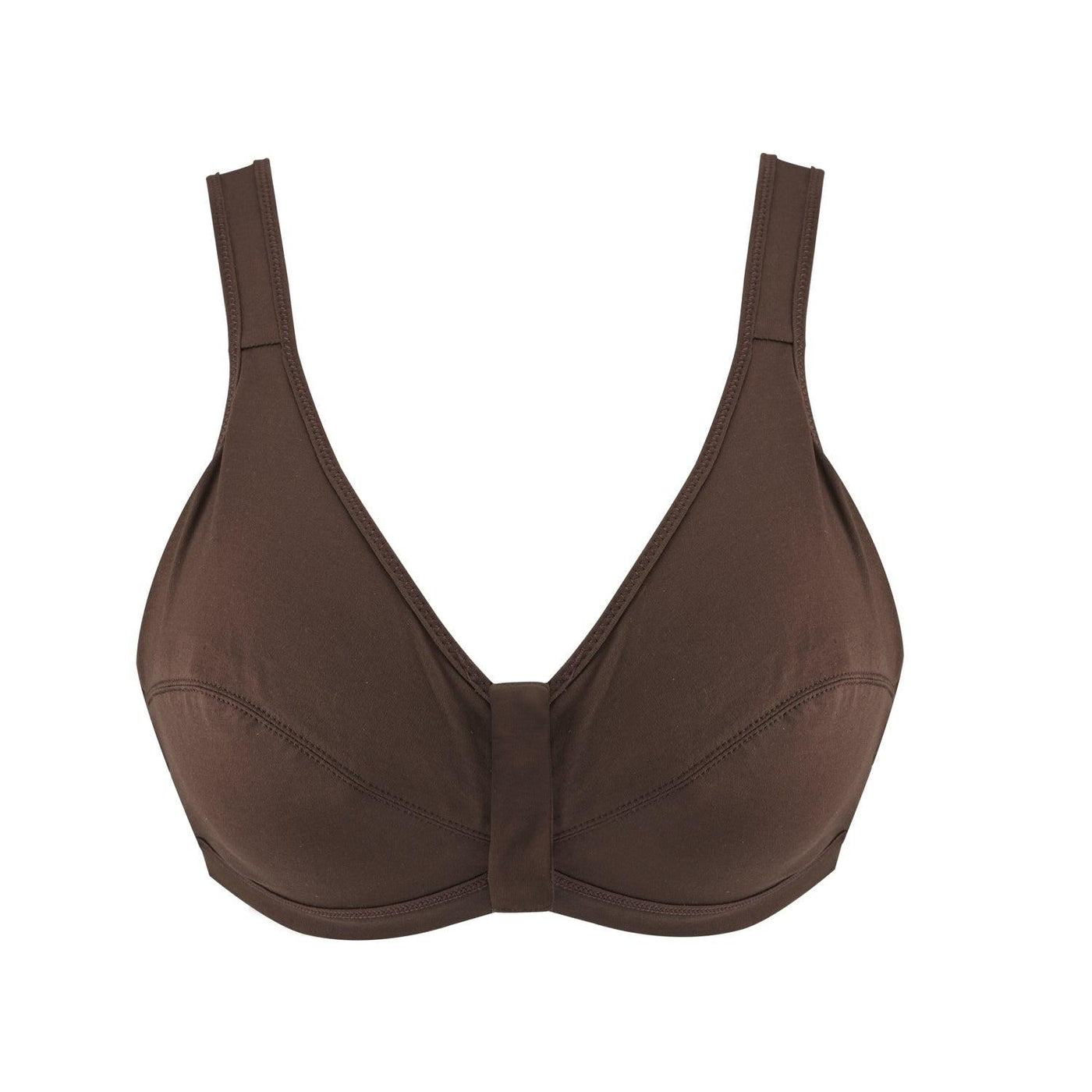 Cocoa - Full Cup Front Closure Silk & Organic Cotton Wireless Bra –  Juliemay Lingerie US
