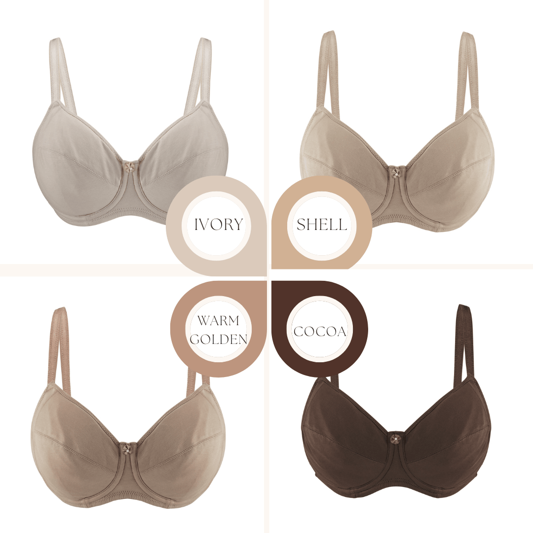 Cocoa - Full Cup Front Closure Silk & Organic Cotton Wireless Bra –  Juliemay Lingerie US