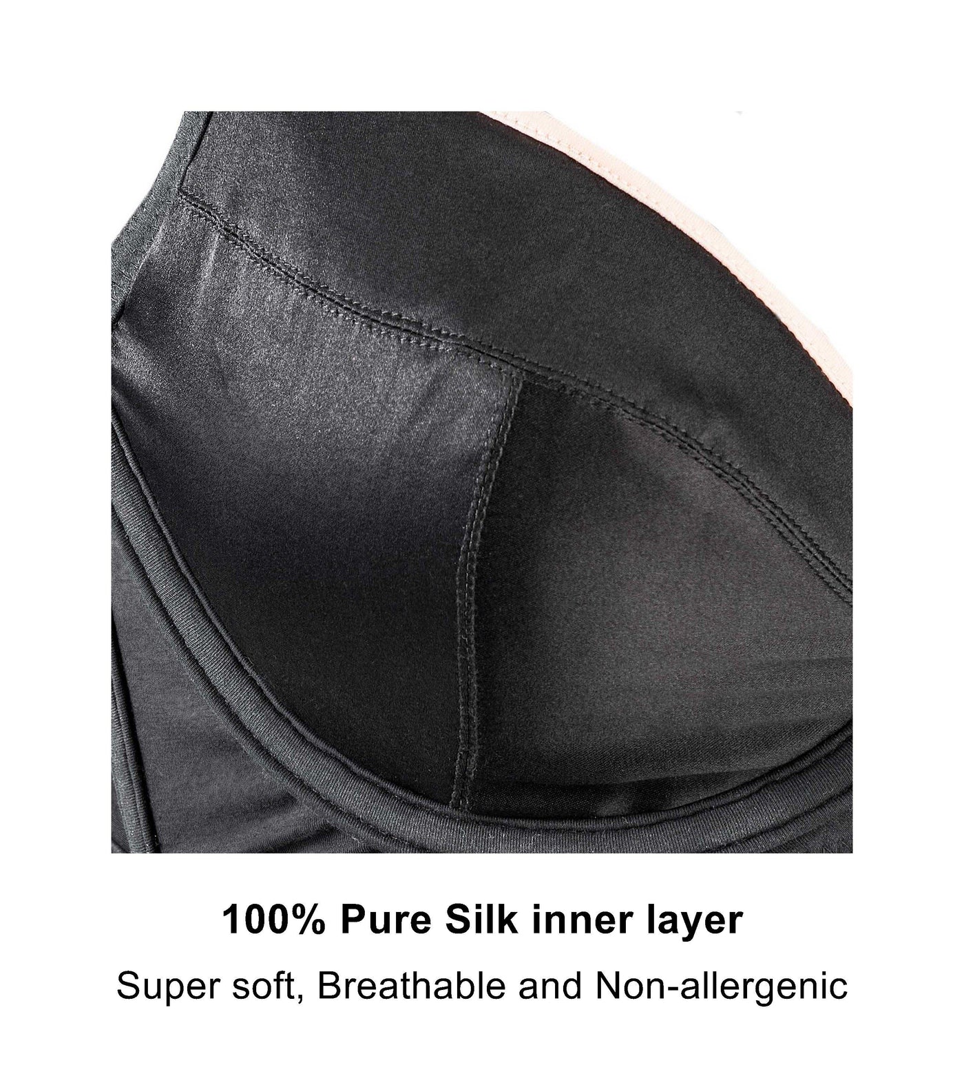Claret Silk Back Support Cotton Sports Bra (Multiple colors
