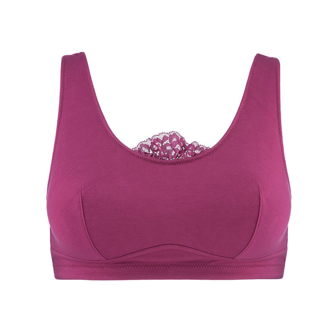Fuchsia - Silk Back Support Full Coverage Wireless Organic